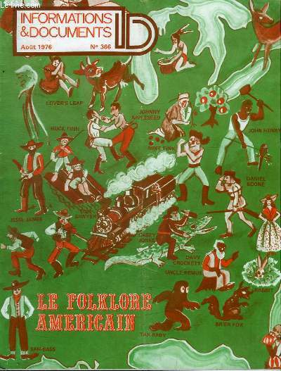 INFORMATIONS & DOCUMENTS - AOUT 1976 - N366 - LE FOLKLORE AMERICAIN