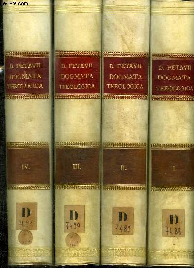 DOGMATA THEOLOGICA - 8 TOMES EN 8 VOLUMES (TOME 1+2+3+4+5+6+7+8)
