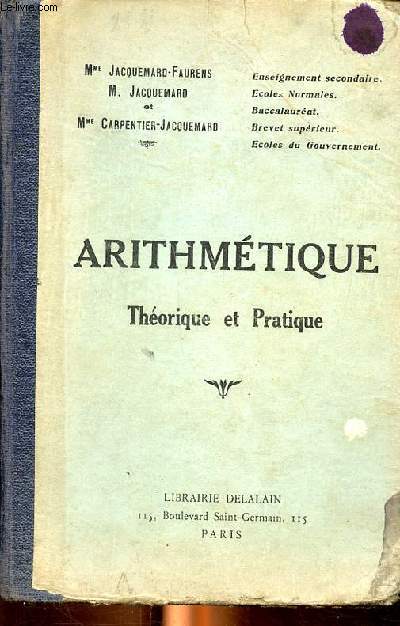 Arithmtique Thorique et pratique
