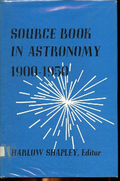 Source book in astronomy 1900-1950