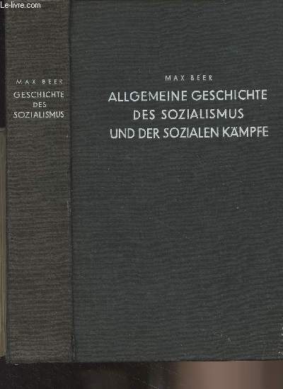 Allgemeine geschichte des sozialismus und der sozialen kmpfe