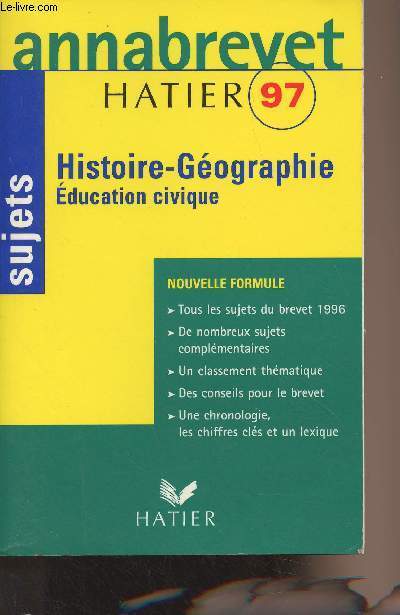Histoire-gographie ducation civique - Sujets 