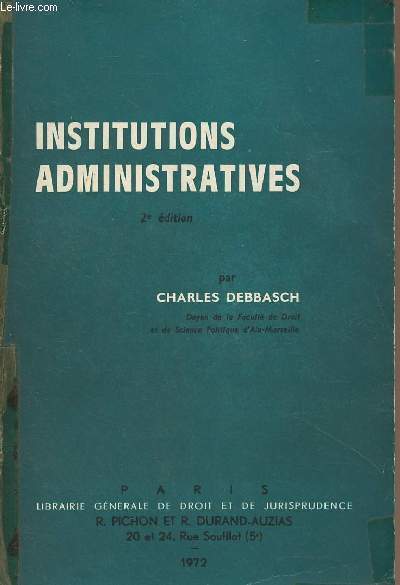 Institutions administratives - 2e dition