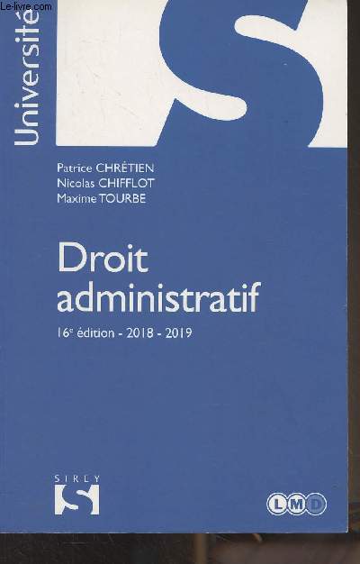 Droit administratif - 16e dition 2018-2019 - 