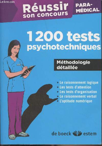 Russir son concours paramdical - 1200 tests psychotechniques