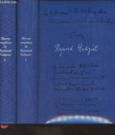 Oeuvres compltes de Raymond Radiguet - En 2 volumes