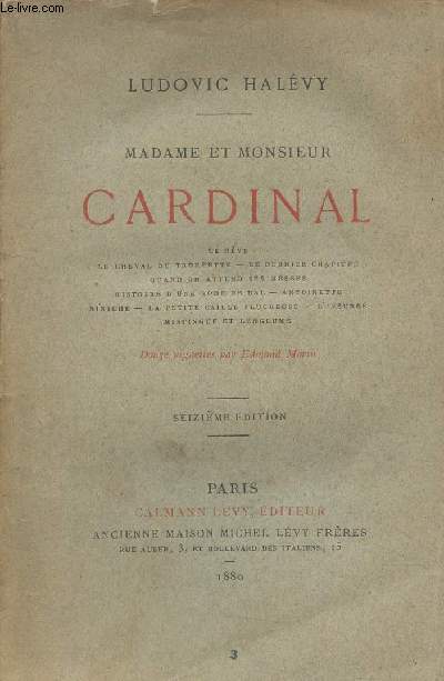 Madame et Monsieur Cardinal - 16e dition