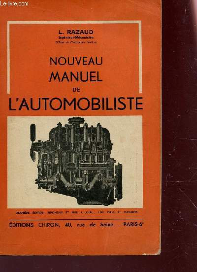 NOUVEAU MANUEL DE L'AUTOMOBILISITE.