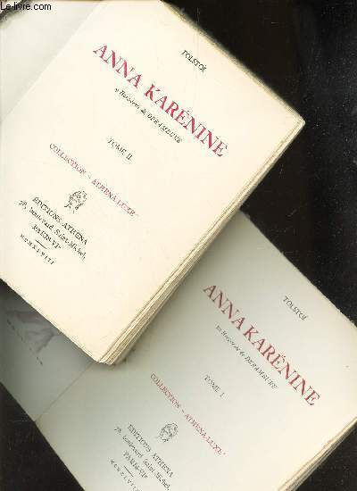 ANNA KARENINE - en 2 volumes : TOMES 1 +2