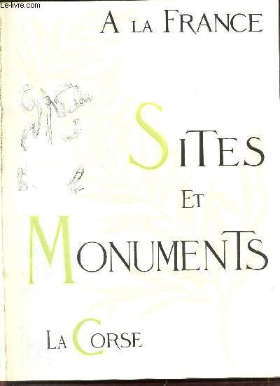 SITES ET MONUMENTS - LA CORSE
