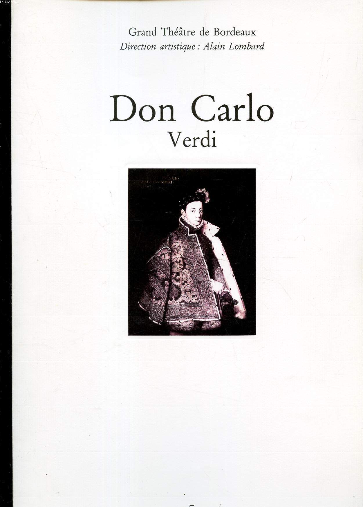 DON CARLO VERDI