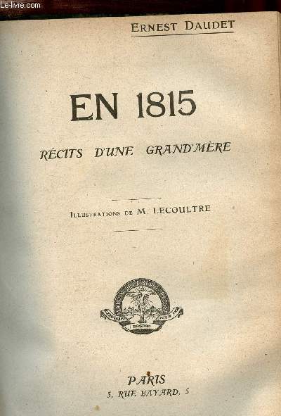 En 1815 - Rcit d'une grand'mre.