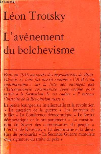 L'avnement du bolchevisme - Petite collection maspero n193