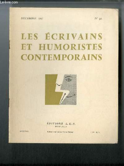 Les crivains et humoristes contemporains n 32 - La loi de Roger Vailland par Lonce Peillard, Nos humoristes