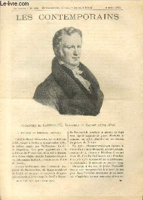 Alexandre de Humboldt, voyageur et savant (1769-1859). LES CONTEMPORAINS N 699
