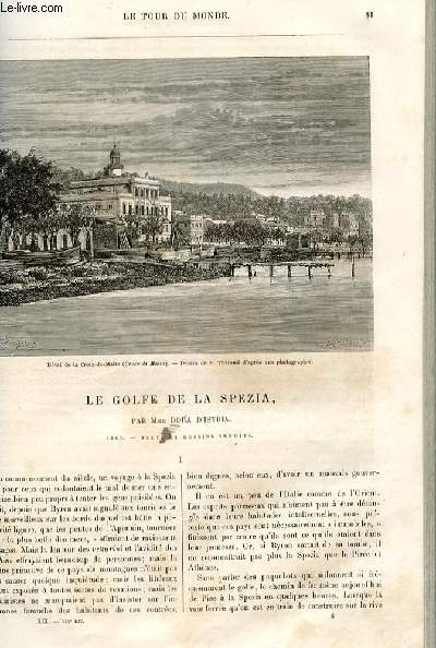 Le tour du monde - nouveau journal des voyages - livraison n475 - Le golfe de la Spezia par Dora d'Istria (1867).