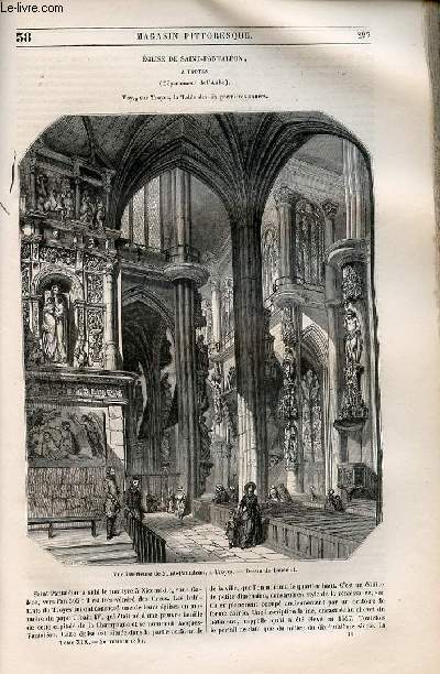 LE MAGASIN PITTORESQUE - Livraison n038 - Eglise de Saint Pantalon  Troyes (Aube).
