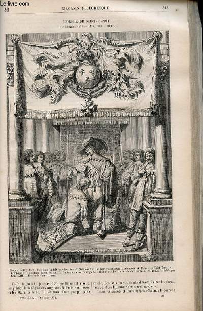 LE MAGASIN PITTORESQUE - Livraison n040 - L'ordre du Saint Esprit (31 dcembre 1578 - 1789 - 1815-1830).