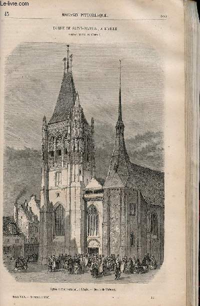 LE MAGASIN PITTORESQUE - Livraison n045 - Eglise de SAint MArtin  l'Aigle (Orne).