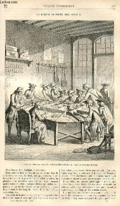 LE MAGASIN PITTORESQUE - Livraison n022 - Un bureau de poste sous Louis XV.