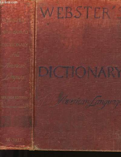WEBSTER'S NEW WORLD DICTIONARY OF THE AMERICAN LANGUAGE.
