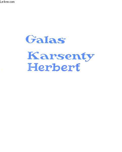 PROGRAMME DES GALAS KARSENTY HERBERT: LES MONTRES SACRES DE JEAN COCTEAU