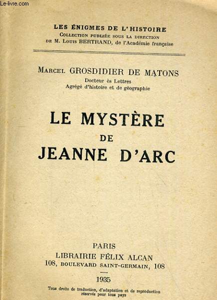 LE MYSTERE DE JEANNE D'ARC