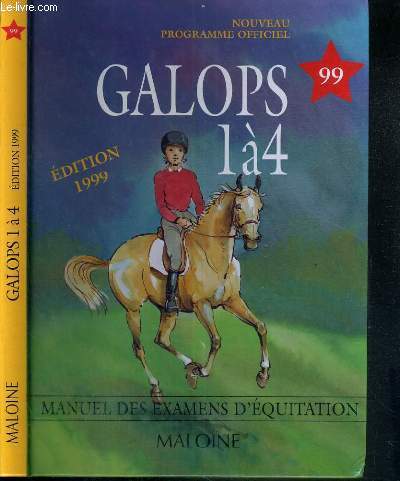 GALOPS 1 0 4 - MANUEL DES EXAMENS D'EQUITATION