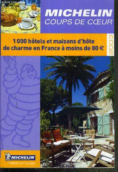 MICHELIN - 1000 HOTELS ET MAISONS D'HOTE DE CHARME EN FRANCE A MOINS DE 80? - 2003