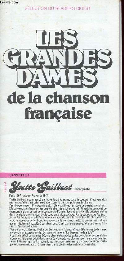 LES GRANDES DAMES DE LA CHANSON FRAN9AISE