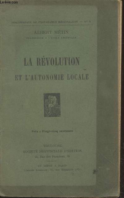 La Rvolution et l'autonomie locale (Collection : 