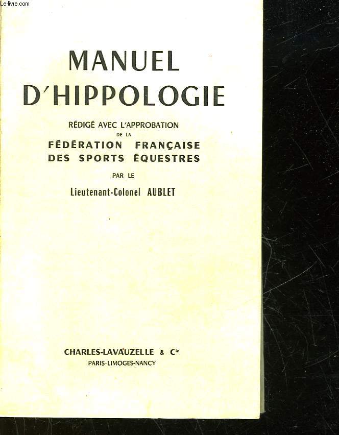 MANUEL D'HIPPOLOGIE