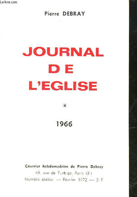 JOURNAL DE L'EGLISE