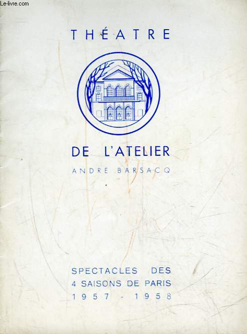 1 PROGRAMME - THEATRE DE L'ATELIER - L'OEUF
