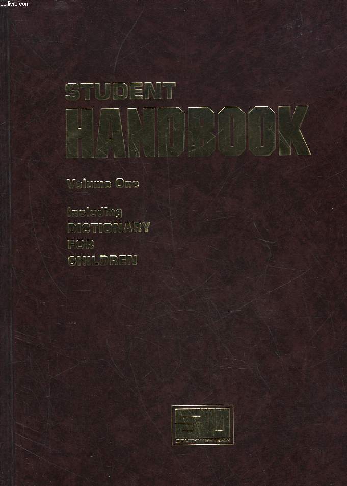 STUDENT HANDBOOK INDLUDING VOLUME 1