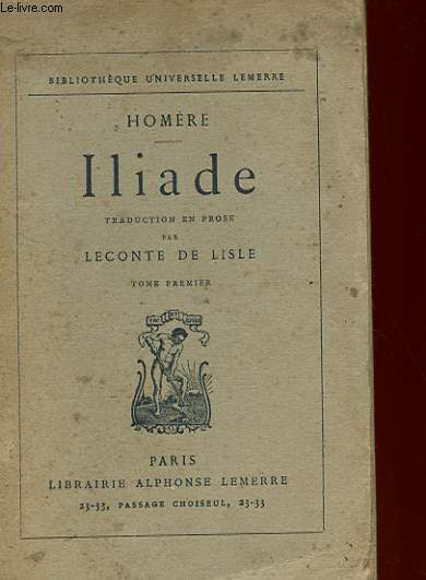 ILIADE - TOME 1 ET 2