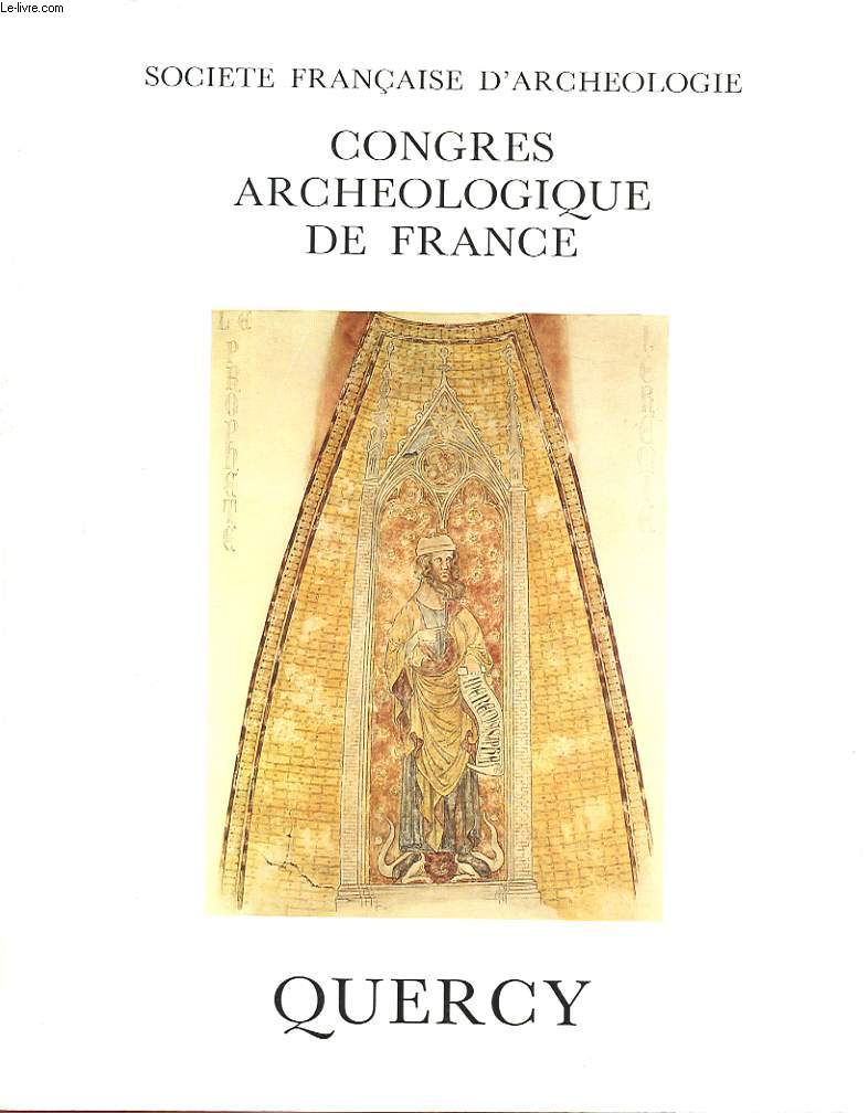 CONGRES ARCHEOLOGIQUE DE FRANCE - QUERCY