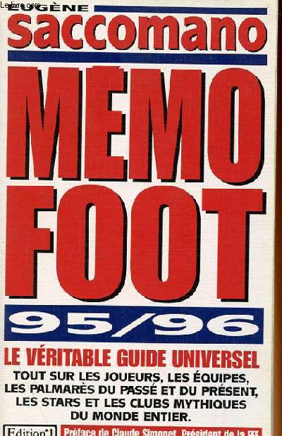 MEMO FOOT 95/96, LE VERITABLE GUIDE UNIVERSEL
