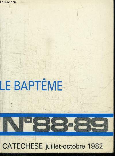 CATECHESE N88-89 - LE BAPTEME