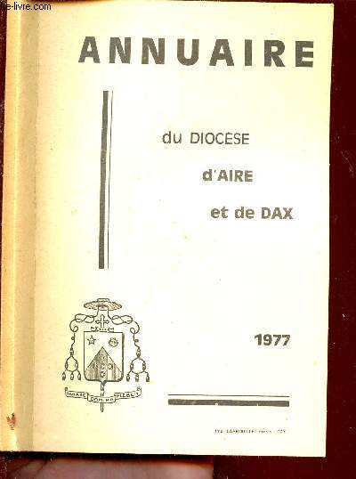 ANNUAIRE DU DIOCESE D'AIRE ET DE DAX 1977
