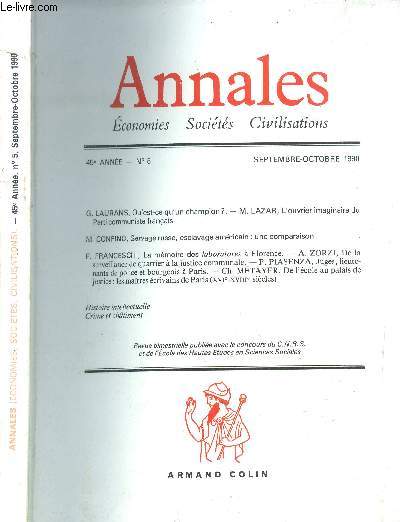 Annales - conomies, socits, civilisations