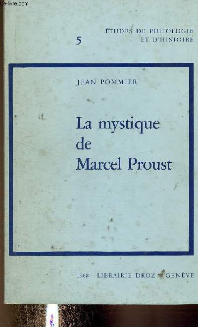 La mystique de Marcel Proust (Collection 
