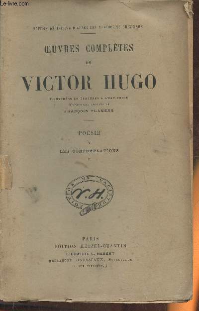 Oeuvres compltes de Victor Hugo- Posie V: Les contemplations