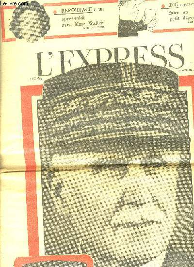 Journal L'Express. 23 juillet 1959. N423.Trente ans avec Ptain (1914-1944) + une photo de Ptain