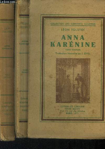Anna Karnine Tome I et II. En 2 volumes.