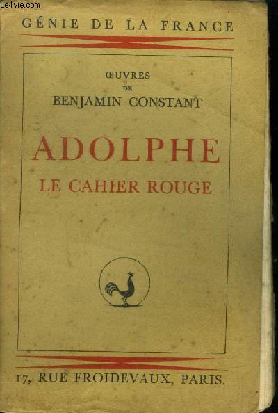 Adolphe, Le Cahier rouge (Collection 