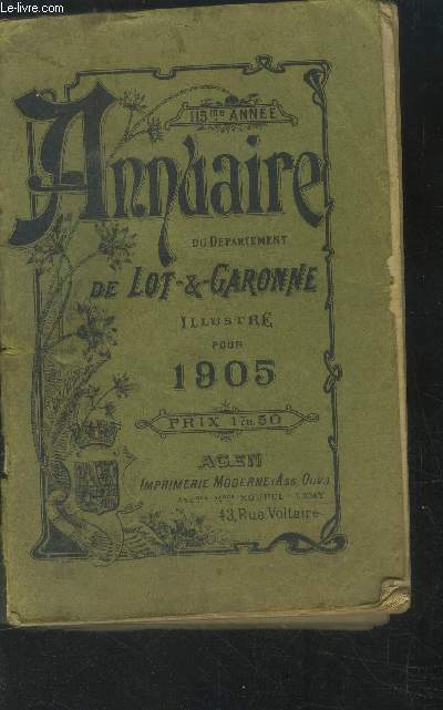 Annuaire du dpartement de Lot et Garonne 1905