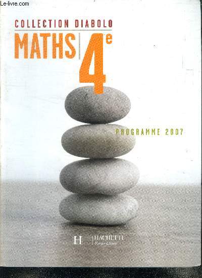 Maths 4e - collection Diabolo - programme 2007