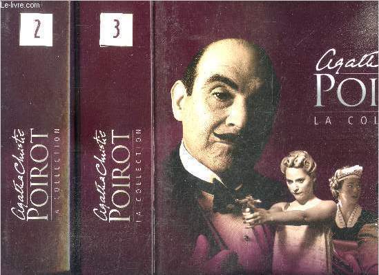 Agatha Christie, Poirot, la collection - 2 classeurs contenant 35 fascicules, du N20 au N56 - sans les dvd- es palaces londoniens, jeu de piste a vardly chase, repos aux canaries pour agatha christie, l'aventure de l'etoile de l'ouest,...