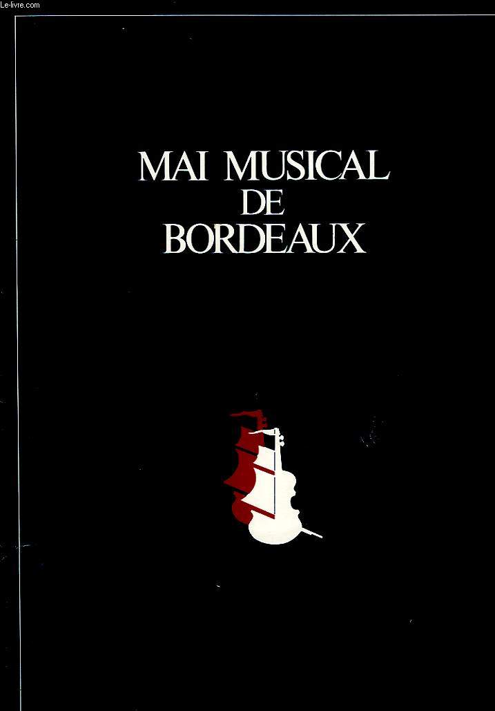 MAI MUSICAL DE BORDEAUX, MAI 1977